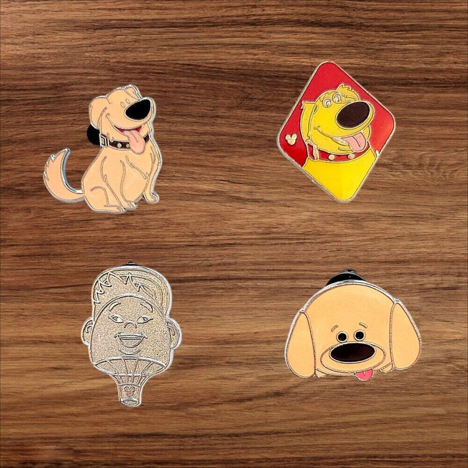 4 Up Disney Parks Trading Pins, Plus 1 Bonus Pins